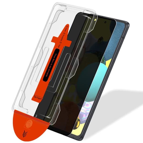 1-Pack Samsung A51 Privacy Skärmskydd - Härdat Glas | [Automatisk Installation] - Bubbelfritt
