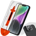 Miniatyrbillede 1 af 8: 1-PACK Iphone 14 Skærmbeskytter & 1-PACK linsebeskytter - Hærdet Glas | [Automatisk Installation] - Boblefri