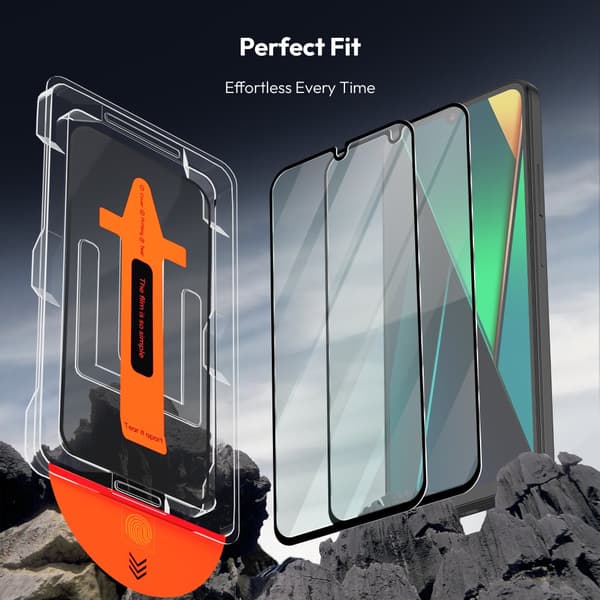 1-PACK Xiaomi Poco C75 Skærmbeskytter - Hærdet Glas | [Automatisk Installation] - Boblefri