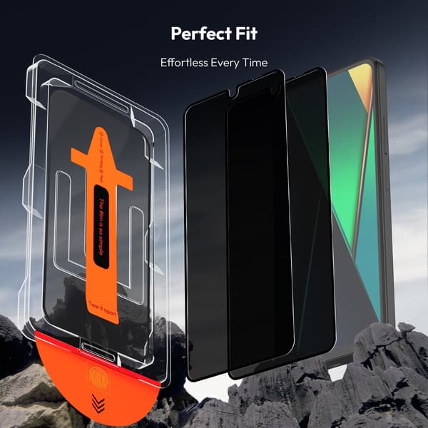 2-PACK Xiaomi Poco C75 Privacy Skærmbeskytter - Hærdet Glas | [Automatisk Installation] - Boblefri
