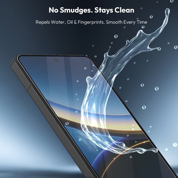 1-PACK Xiaomi Poco F7 Pro Skærmbeskytter & 1-PACK linsebeskytter - Hærdet Glas | [Automatisk Installation] - Boblefri
