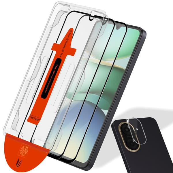 2-Pack Xiaomi Redmi A5 Skärmskydd & 1-Pack linsskydd - Härdat Glas | [Automatisk Installation] - Bubbelfritt