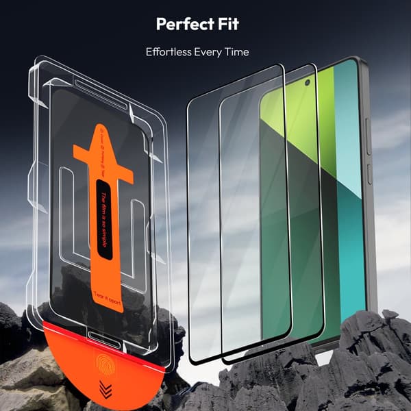 1-PACK Xiaomi Redmi Note 13 Pro Skærmbeskytter - Hærdet Glas | [Automatisk Installation] - Boblefri