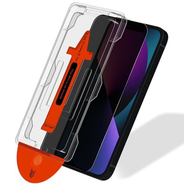 1-PACK Iphone 13 Privacy Skærmbeskytter - Hærdet Glas | [Automatisk Installation] - Boblefri