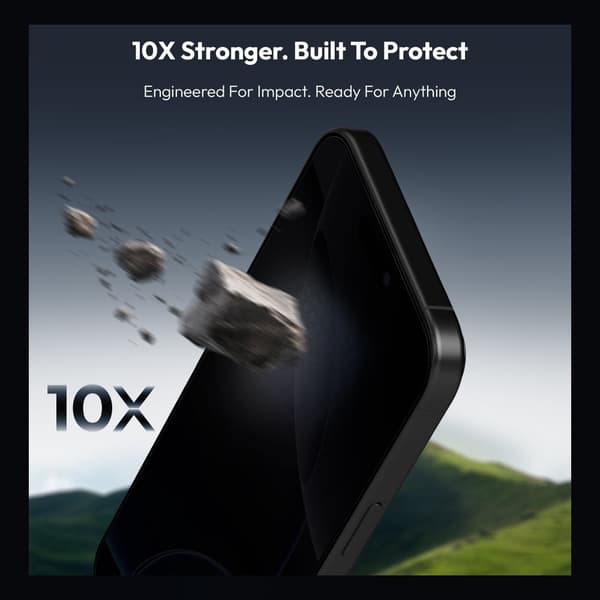 1-PACK Iphone 16 Pro Privacy Skærmbeskytter - Hærdet Glas | [Automatisk Installation] - Boblefri