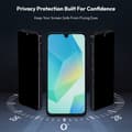 Miniatyrbillede 2 af 8: 2-PACK Samsung A16 Privacy Skærmbeskytter & 1-PACK linsebeskytter - Hærdet Glas | [Automatisk Installation] - Boblefri