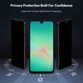 Miniatyrbillede 2 af 7: 1-PACK Samsung A26 Privacy Skærmbeskytter - Hærdet Glas | [Automatisk Installation] - Boblefri