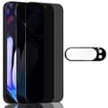 Miniatyrbillede 1 af 8: 2-Pack Google Pixel 9 Pro Privacy Skærmbeskyttelse & 1-Pack linsebeskyttelse - Hærdet Glas 9H - Super kvalitet 3D