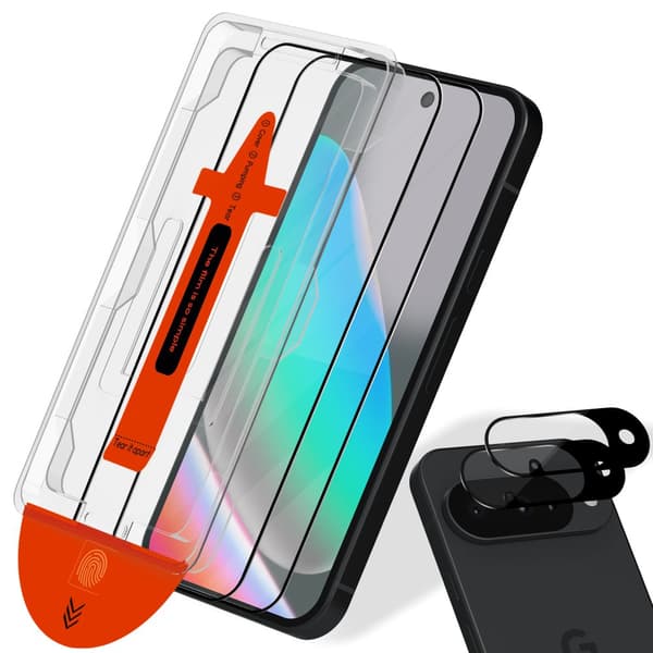 2-Pack Google Pixel 10 Skärmskydd & 2-Pack linsskydd - Härdat Glas | [Automatisk Installation] - Bubbelfritt