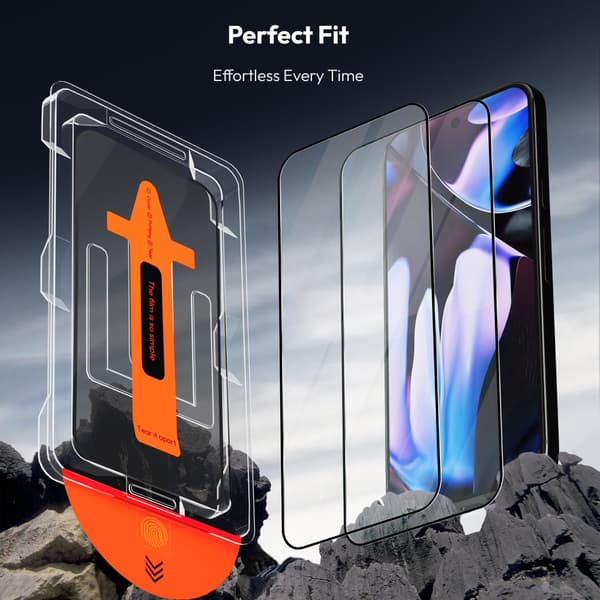 2-PACK Google Pixel 9 Pro Skærmbeskytter & 1-PACK linsebeskytter - Hærdet Glas | [Automatisk Installation] - Boblefri
