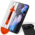 Miniatyrbillede 1 af 8: 2-PACK Google Pixel 9 Pro XL Skærmbeskytter & 1-PACK linsebeskytter - Hærdet Glas | [Automatisk Installation] - Boblefri