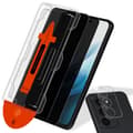 Miniatyrbillede 1 af 8: 2-PACK Xiaomi Redmi 15 4G Privacy Skærmbeskytter & 1-PACK linsebeskytter - Hærdet Glas | [Automatisk Installation] - Boblefri