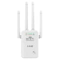 Miniatyrbild 2 av 4: LinQ WiFi repeater Vit - LINQ - WLAN 500 - Lång räckvidd - Hög transmission - 4 justerbara antenner