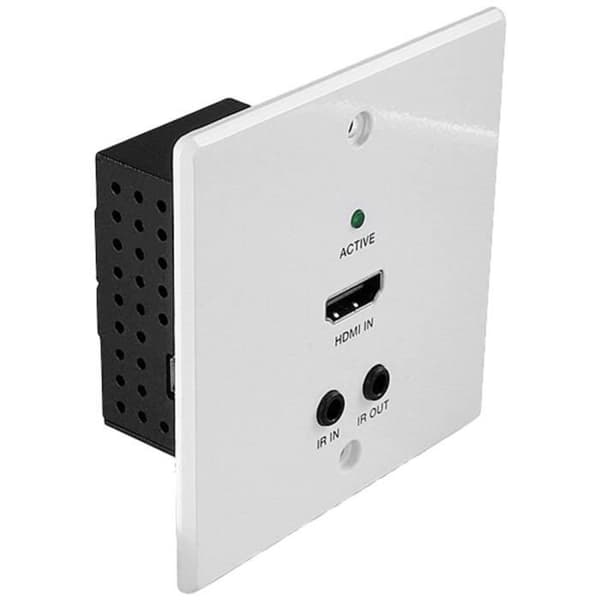 LINDY Cat.6 HDMI 4K60, IR &amp; RS-232 HDBaseT UK Wall Plate Extender Wall Transmitter