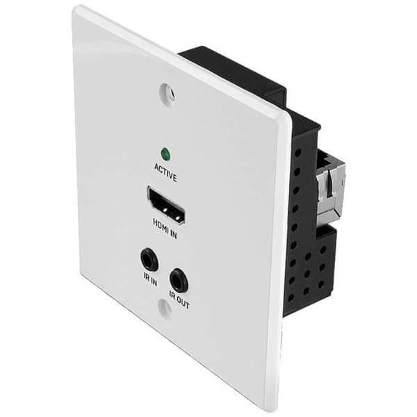 LINDY Cat.6 HDMI 4K60, IR &amp; RS-232 HDBaseT UK Wall Plate Extender Wall Transmitter