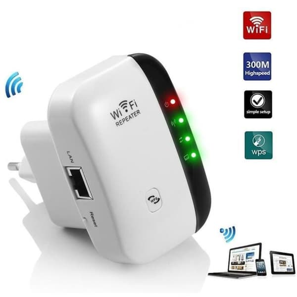 Trådlös Repeater Mini Router 300M Trådlös Internetförstärkare, IEEE 802.11 N/G/B Standard, 2,4GHz, WPS-skydd