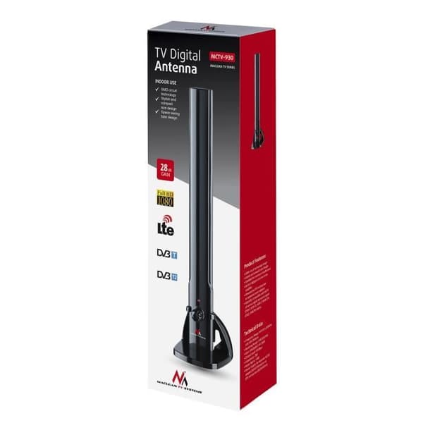 Inomhus-TV-antenn HDTV-radioantenn DVB-T2 HEVC LTE DAB FM-förstärkare