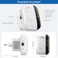 Miniatyrbild 2 av 4: WiFi-repeater TD® 300Mbps Trådlös Repeater med Stark WiFi-förstärkare 2.4GHz WiFi-räckviddsförlängare WPS-skydd