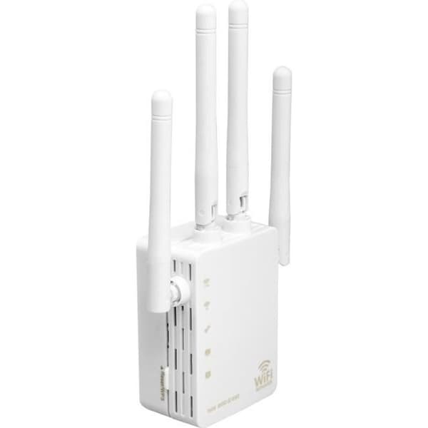 WiFi-förstärkare - TD® - Dual band 2,4G/5G - 1200 Mbps - 4 antenner - 10/100 Mbps Ethernet-port