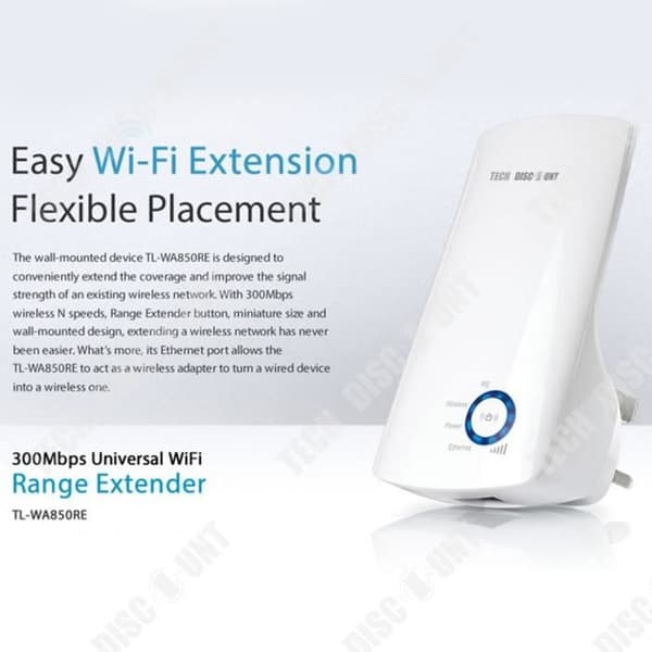 TD® Home Wireless Network Repeater, bred WiFi-signaltäckning, High Speed Stability Amplifier Extender