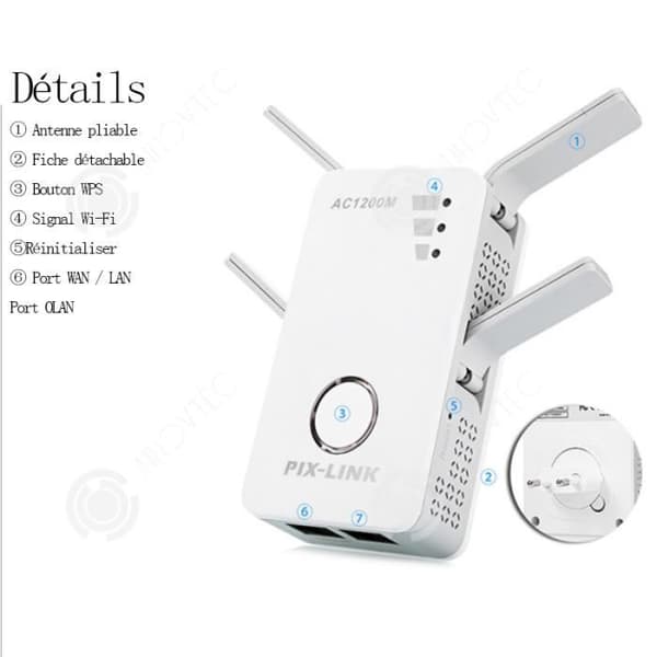 INN Dubbelfrekvens trådlös repeater uppgraderad wifi-signalförstärkare AC1200M trådlös router AC09