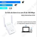 Miniatyrbild 3 av 4: TD® Wireless Repeater 300M Ny Dual Antenn Dual Network Port WIFI Repeater Signal Trådlös Booster