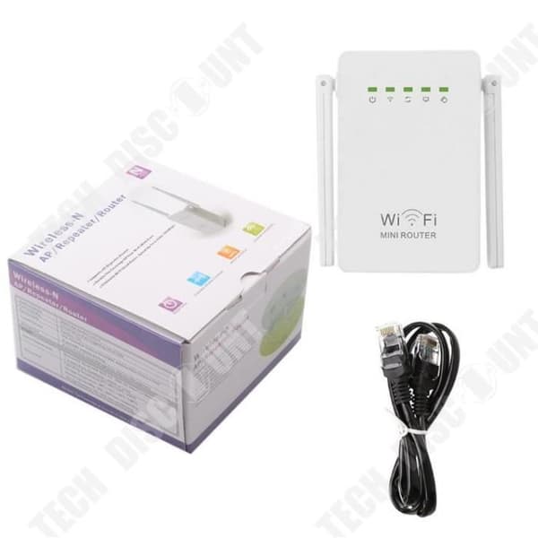 TD® Wireless Repeater 300M Ny Dual Antenn Dual Network Port WIFI Repeater Signal Trådlös Booster