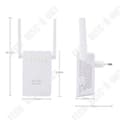 Miniatyrbild 2 av 4: TD® Wireless Repeater 300M Ny Dual Antenn Dual Network Port WIFI Repeater Signal Trådlös Booster