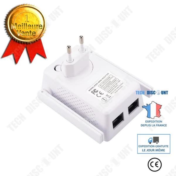 TD® Wireless Repeater 300M Ny Dual Antenn Dual Network Port WIFI Repeater Signal Trådlös Booster