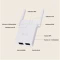 Miniatyrbild 3 av 4: TD® 300M Network Repeater Trådlös Repeater Dubbel antenn WiFi-signalförstärkare