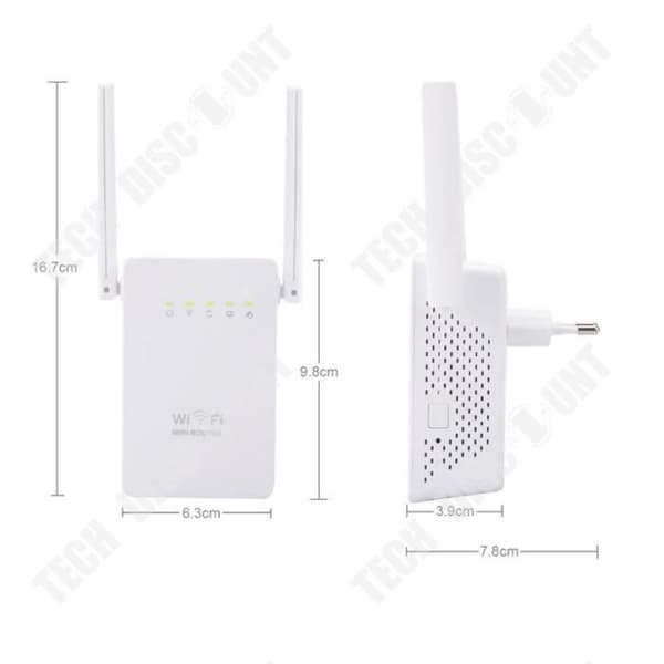 TD® 300M Network Repeater Trådlös Repeater Dubbel antenn WiFi-signalförstärkare