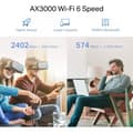 Miniatyrbild 5 av 7: TP-LINK RE705X AX3000 Mesh Dubbelt Band WiFi6-förstärkare
