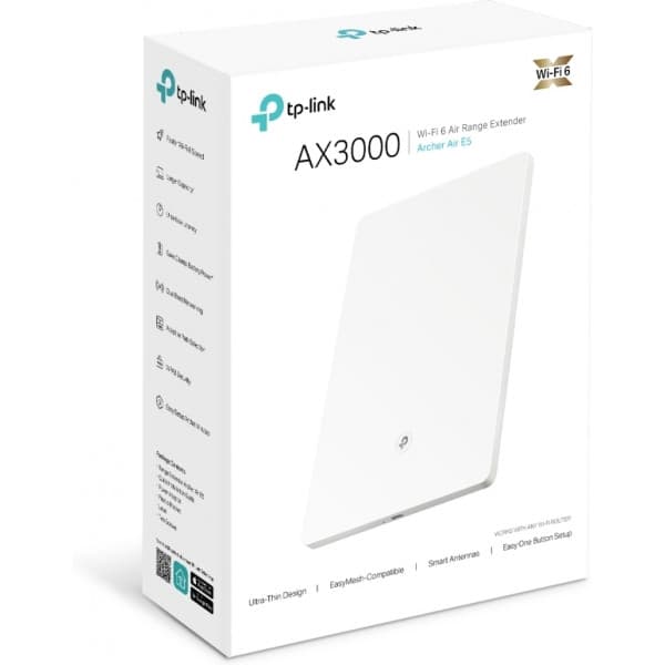 TP-LINK Archer Air E5 Dualband väggmonterad WiFi 6-förstärkare