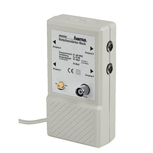 TV-förstärkare - Hama - 4 Set - Signal-till-brus 10 dB - Frekvens 47-862000 Hz - Vit