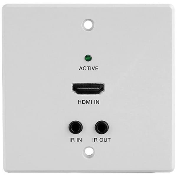 LINDY Cat.6 HDMI 4K60, IR &amp; RS-232 HDBaseT EU Wall Plate Extender Wall Transmitter