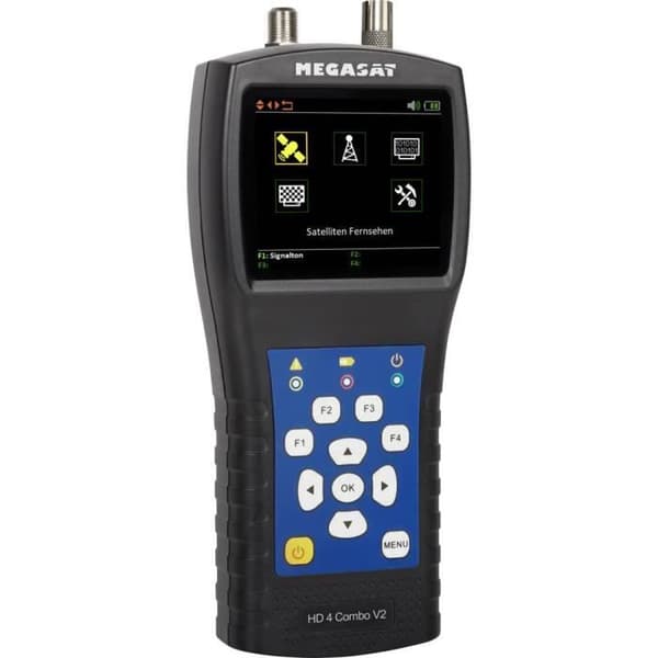 MegaSat HD 4 Combo V2 satellitpekare - Vit - MEGASAT - Mätning av alla mottagningssignaler