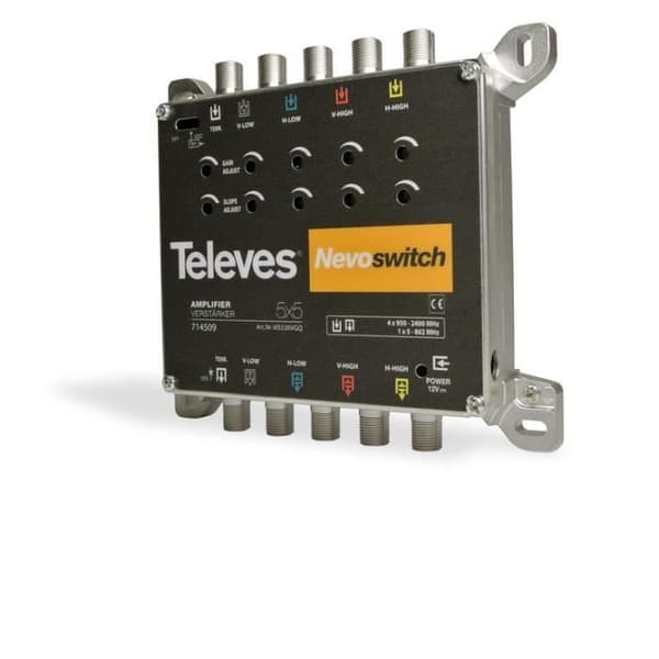 Förstärkare - TELEVES - 714508 - Svart - 5x5 - 15dB