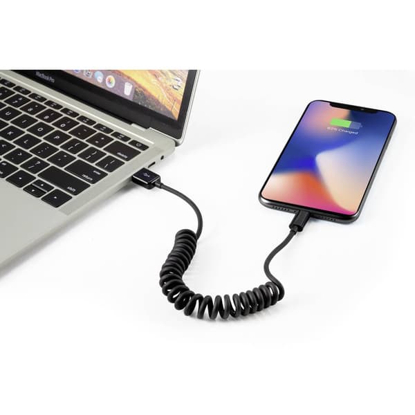 Renkforce Apple iPad/iPhone/iPod Anslutningskabel [1x USB 2.0 A hane - 1x Apple Lightning hane] 0.95 m Svart