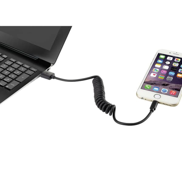 Renkforce Apple iPad/iPhone/iPod Anslutningskabel [1x USB 2.0 A hane - 1x Apple Lightning hane] 0.95 m Svart