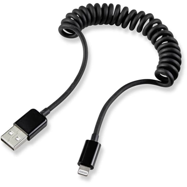 Renkforce Apple iPad/iPhone/iPod Anslutningskabel [1x USB 2.0 A hane - 1x Apple Lightning hane] 0.95 m Svart