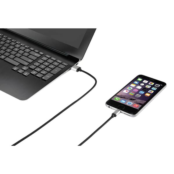 Renkforce Apple Lightning anslutningskabel för Apple iPod/iPad/iPhone 3 m