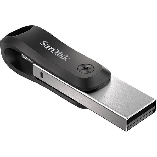 SanDisk iXpand™ Flash Drive Go USB-minne Mobil/Tablet Svart, Silver 128 GB USB 3.2 Gen 1, Apple Lightning