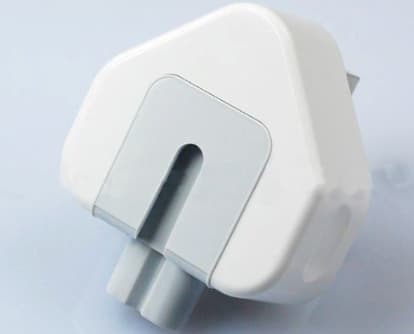Universal Duckhead for Apple Mac Power Adapter - White - BULK - *ENGLISH POWER PLUG*