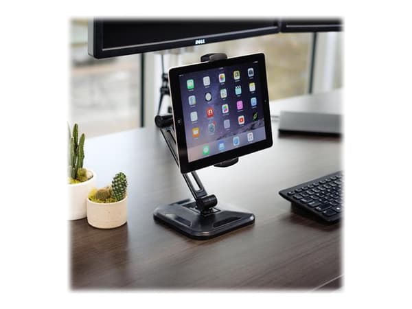 StarTech.com Universal Tablet Stand - Portable Tablet Stand w/ Optional Wallmount Base - Adjustable Pivoting Tablet Stand (ARMTBLTDT) - Monteringsset