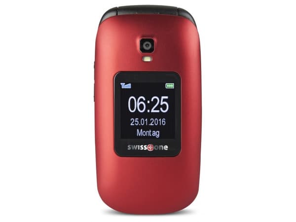 Swisstone BBM 625, Clamshell, Enkel SIM, 6,1 cm (2.4"), 0,3 MP, 800 mAh, Rød Rød