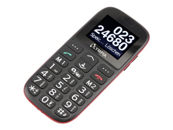 OLYMPIA BELLA - Mobiltelefon - microSD-kortplats - svart