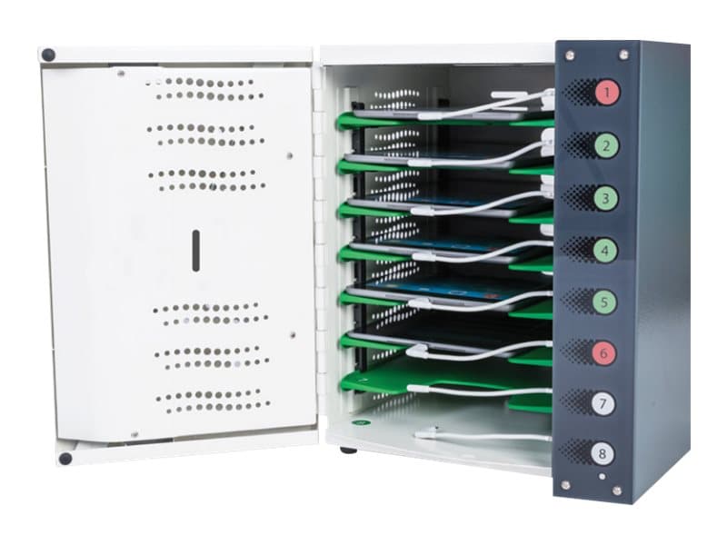 lockncharge Putnam 8 Mk1 Charging Station - UK/EUsssSSSS, Fristående, Svart, Vit, Laddning, 2,4 A, 311 mm, 354 mm