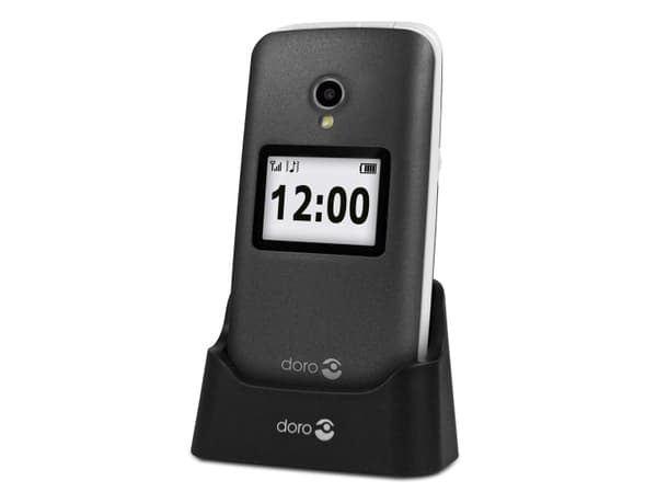 DORO 2424 - Funktionstelefon - 320 x 240 pixlar - rear camera 3 MP - silver, grafit