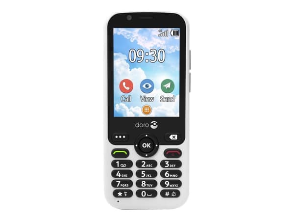 DORO 7010 - 4G funksjonstelefon - microSD slot - 320 x 240 piksler - rear camera 3 MP - hvit