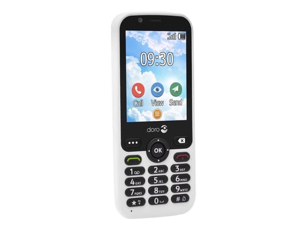 DORO 7010 - 4G funksjonstelefon - microSD slot - 320 x 240 piksler - rear camera 3 MP - hvit